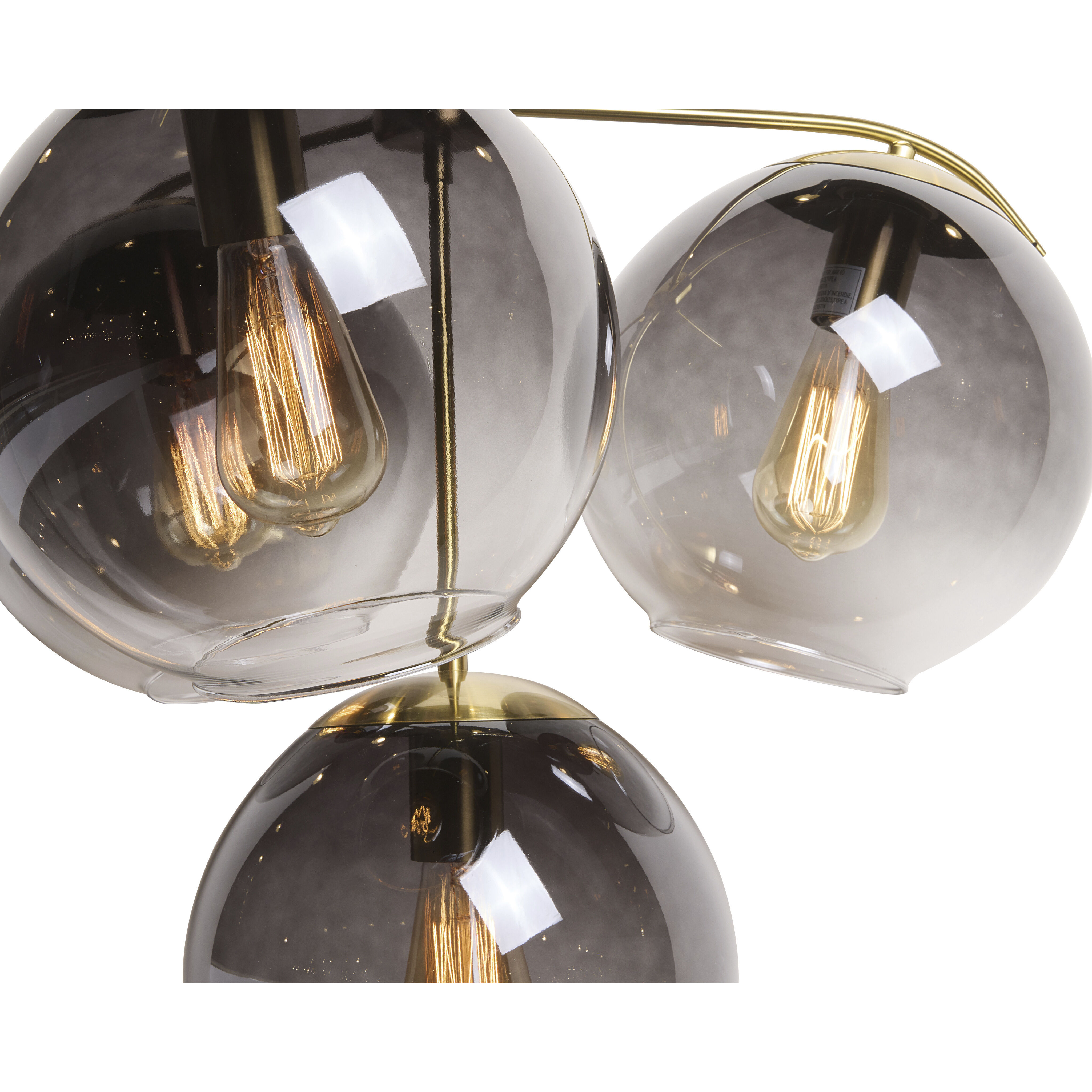 Kamara LED 24.75 inch Brass Chandelier Ceiling Light
